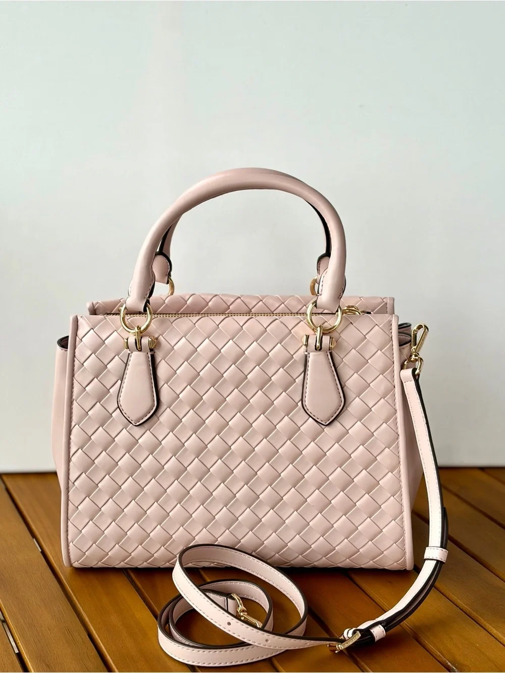MICHAEL KORS OUTLET Marilyn Medium Woven Satchel